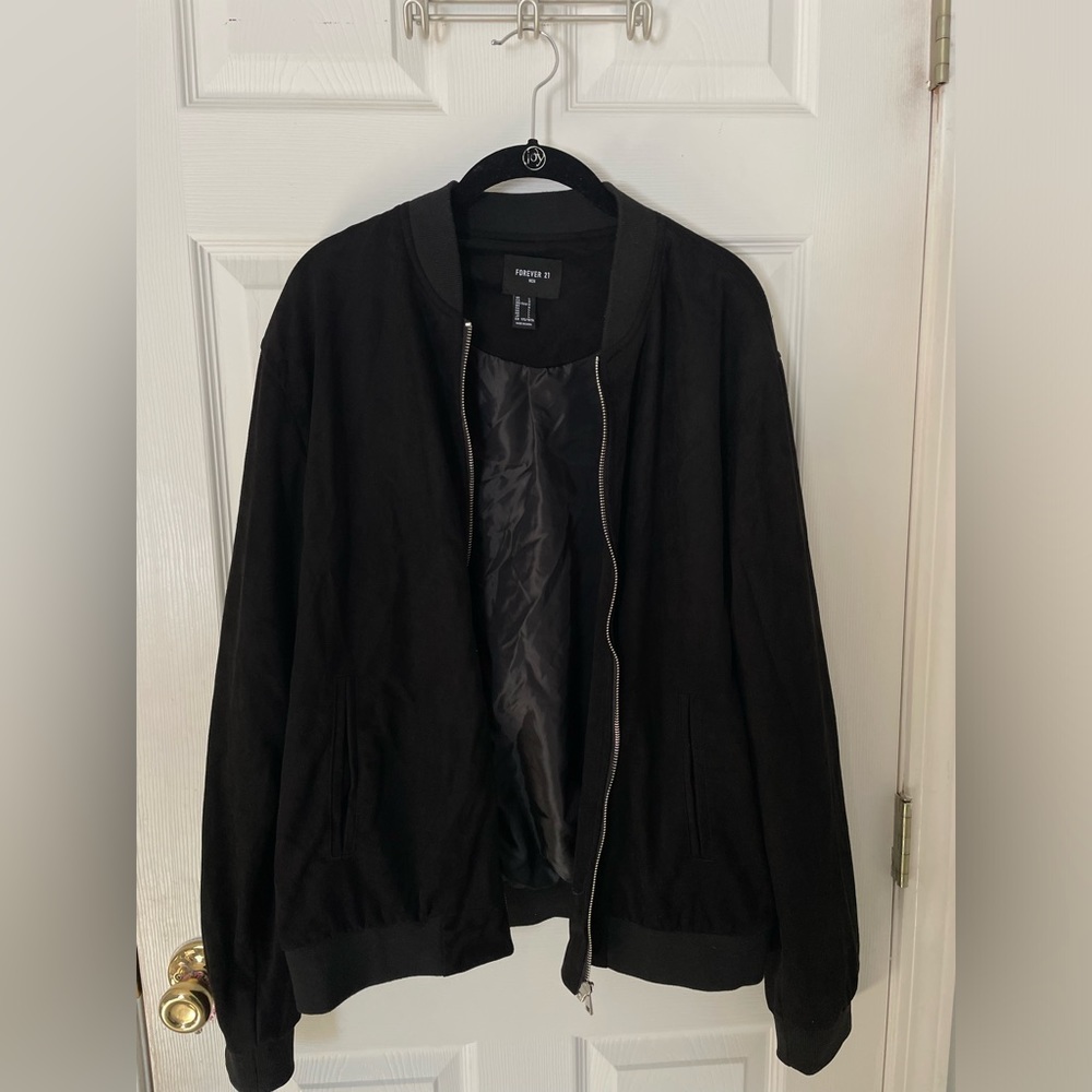 Mens Black Bomber Jacket